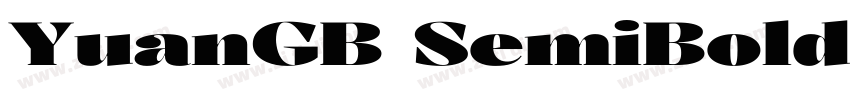 YuanGB SemiBold字体转换 YuanGB SemiBold字体转换